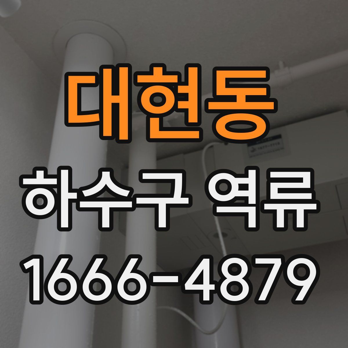 대현동 하수구 역류