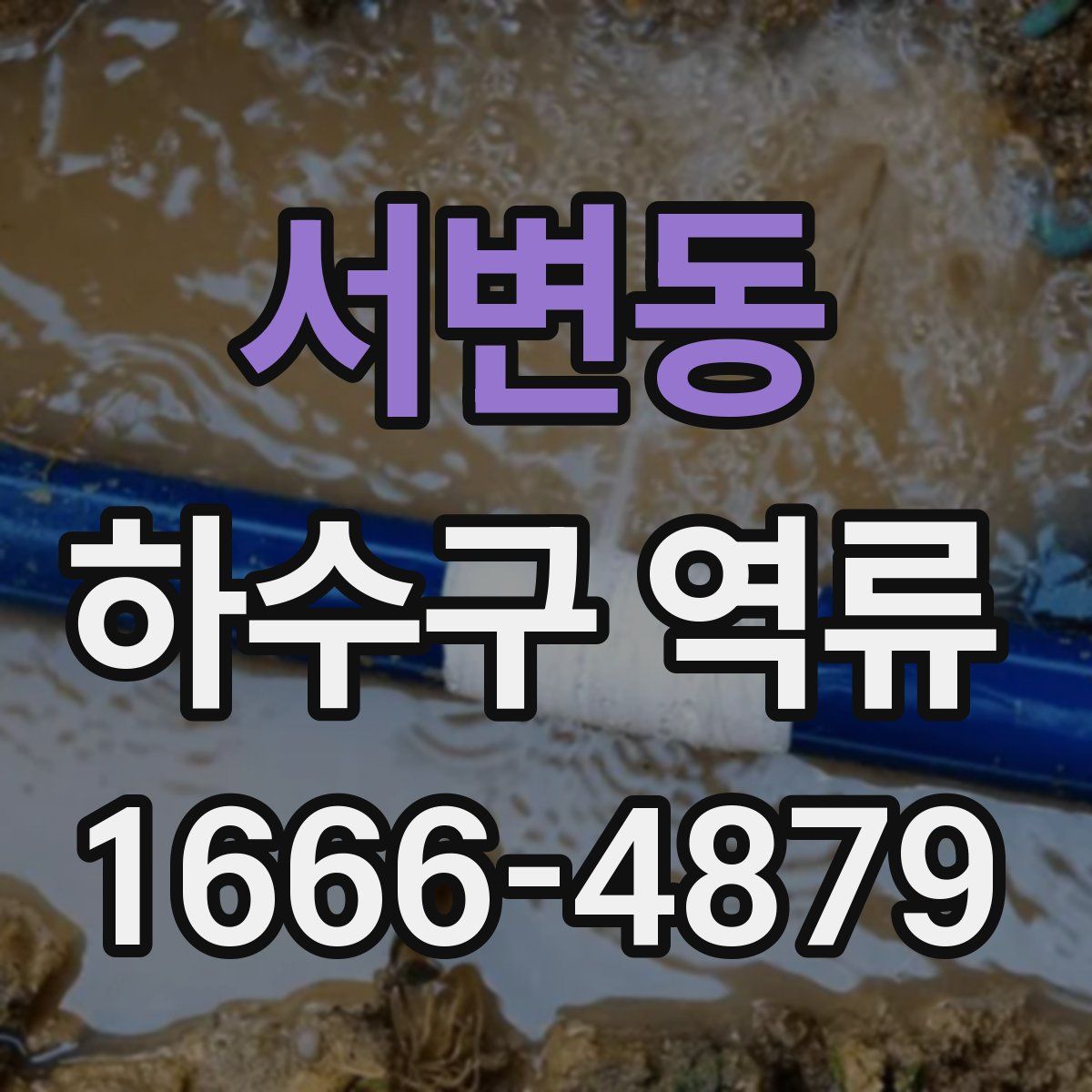 서변동 하수구 역류
