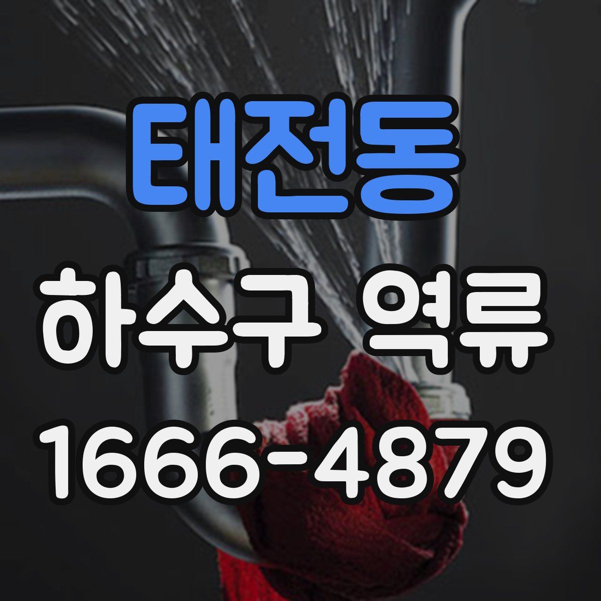 태전동 하수구 역류
