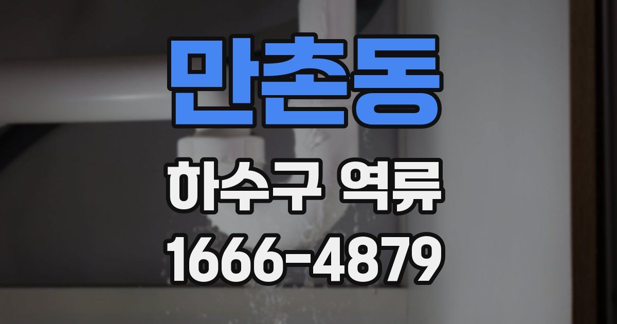 만촌동 하수구 역류