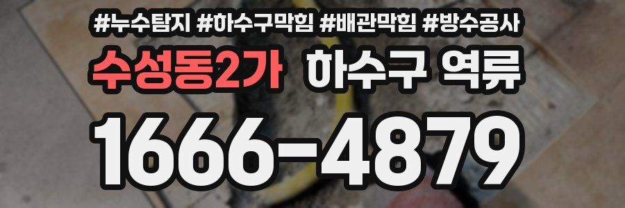 수성동2가 하수구 역류