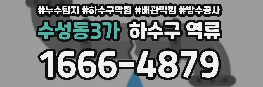 수성동3가 하수구 역류