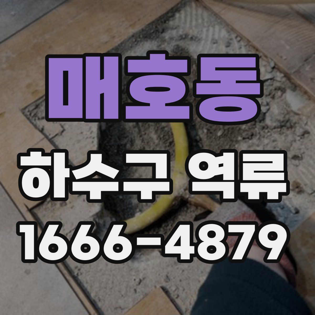 매호동 하수구 역류