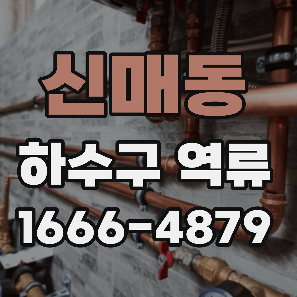 신매동 하수구 역류