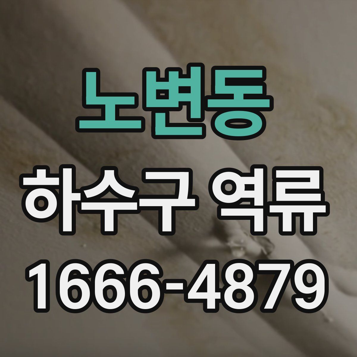 노변동 하수구 역류