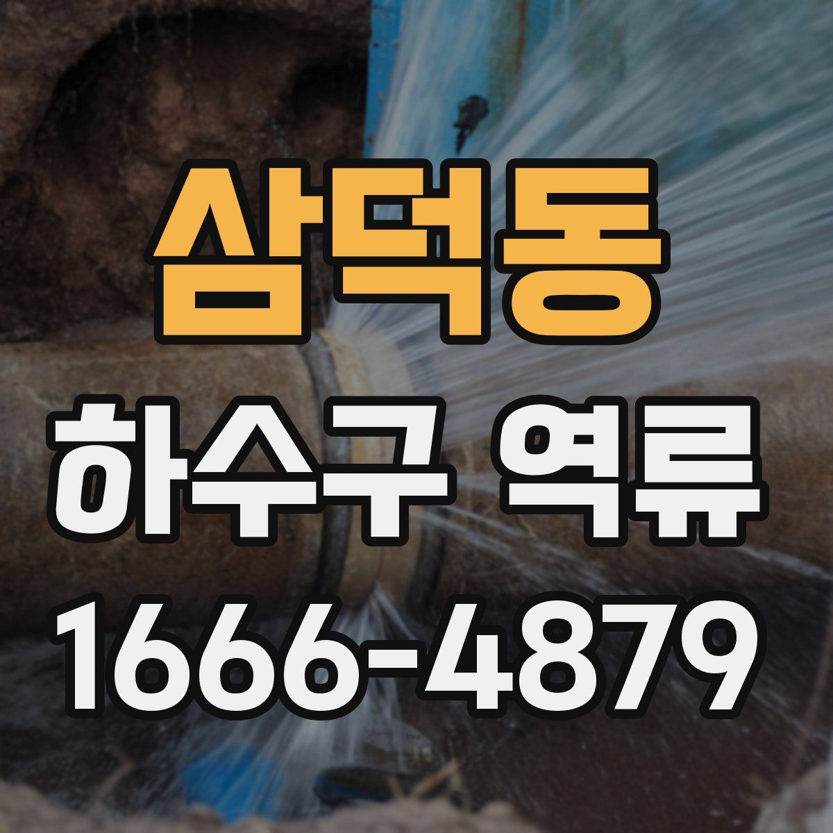삼덕동 하수구 역류