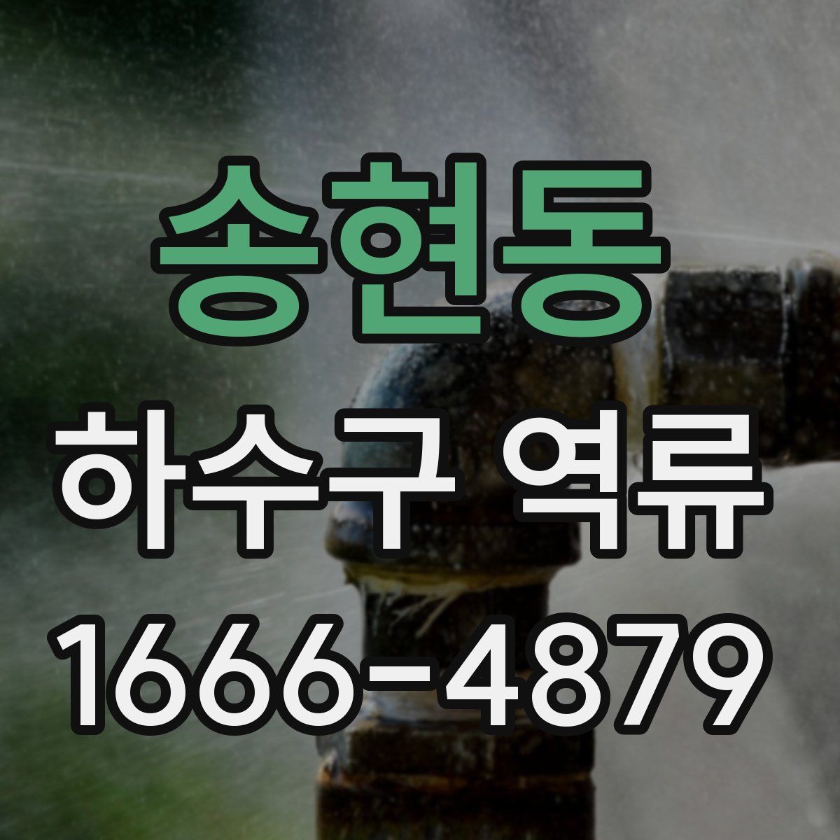 송현동 하수구 역류