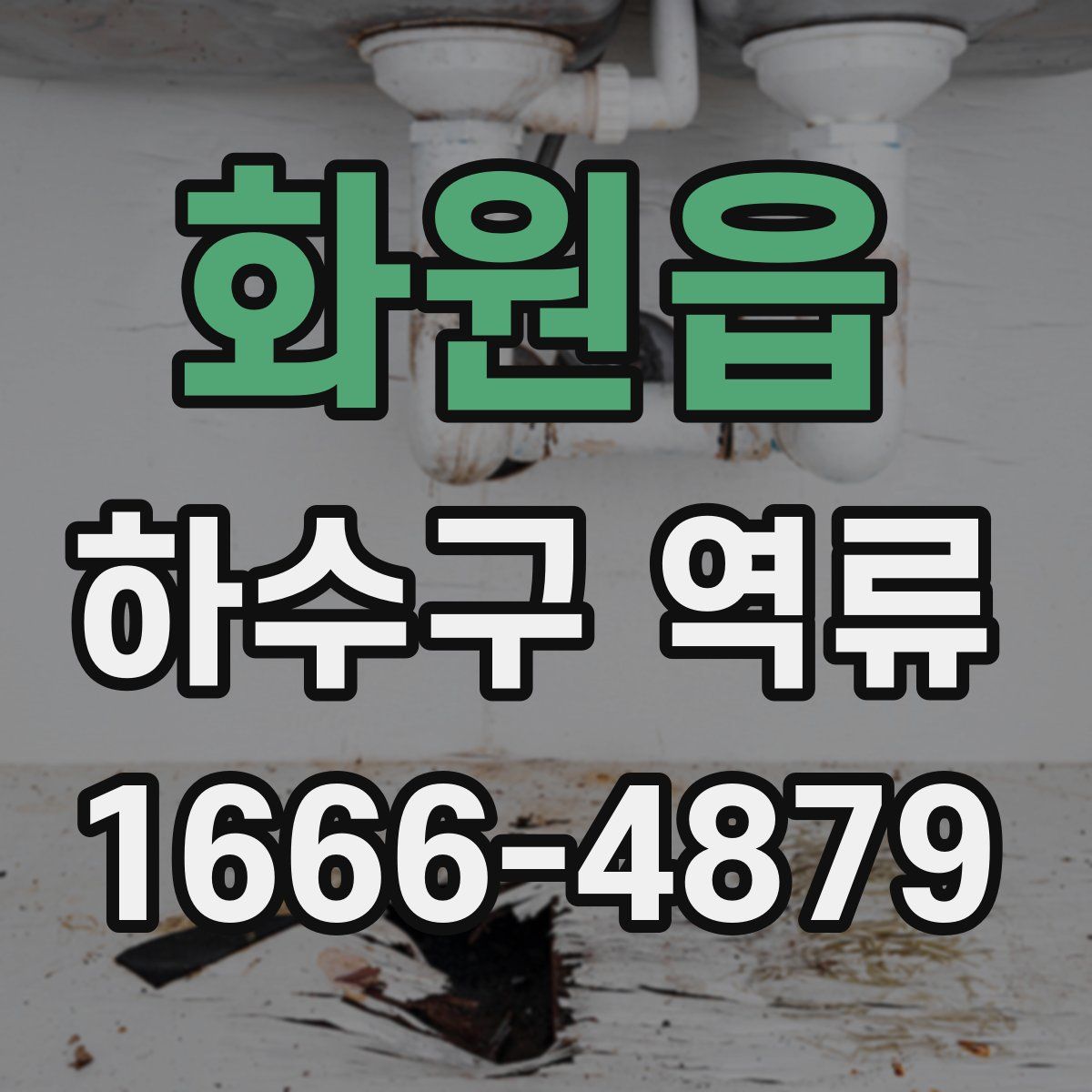 화원읍 하수구 역류