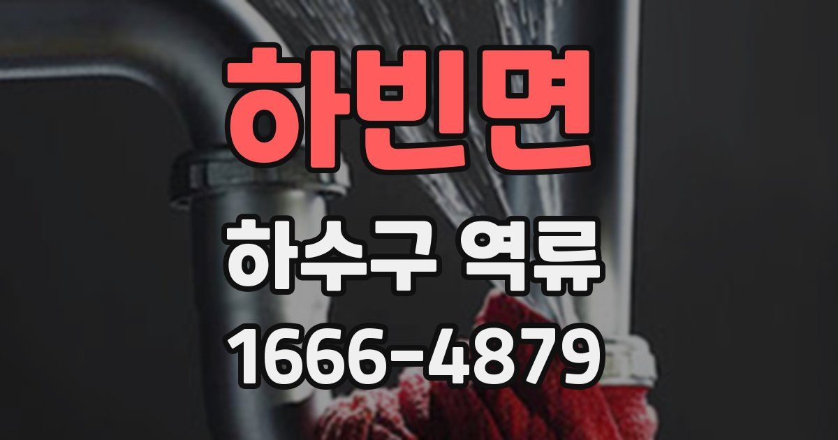 하빈면 하수구 역류