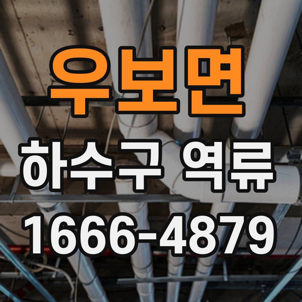 우보면 하수구 역류