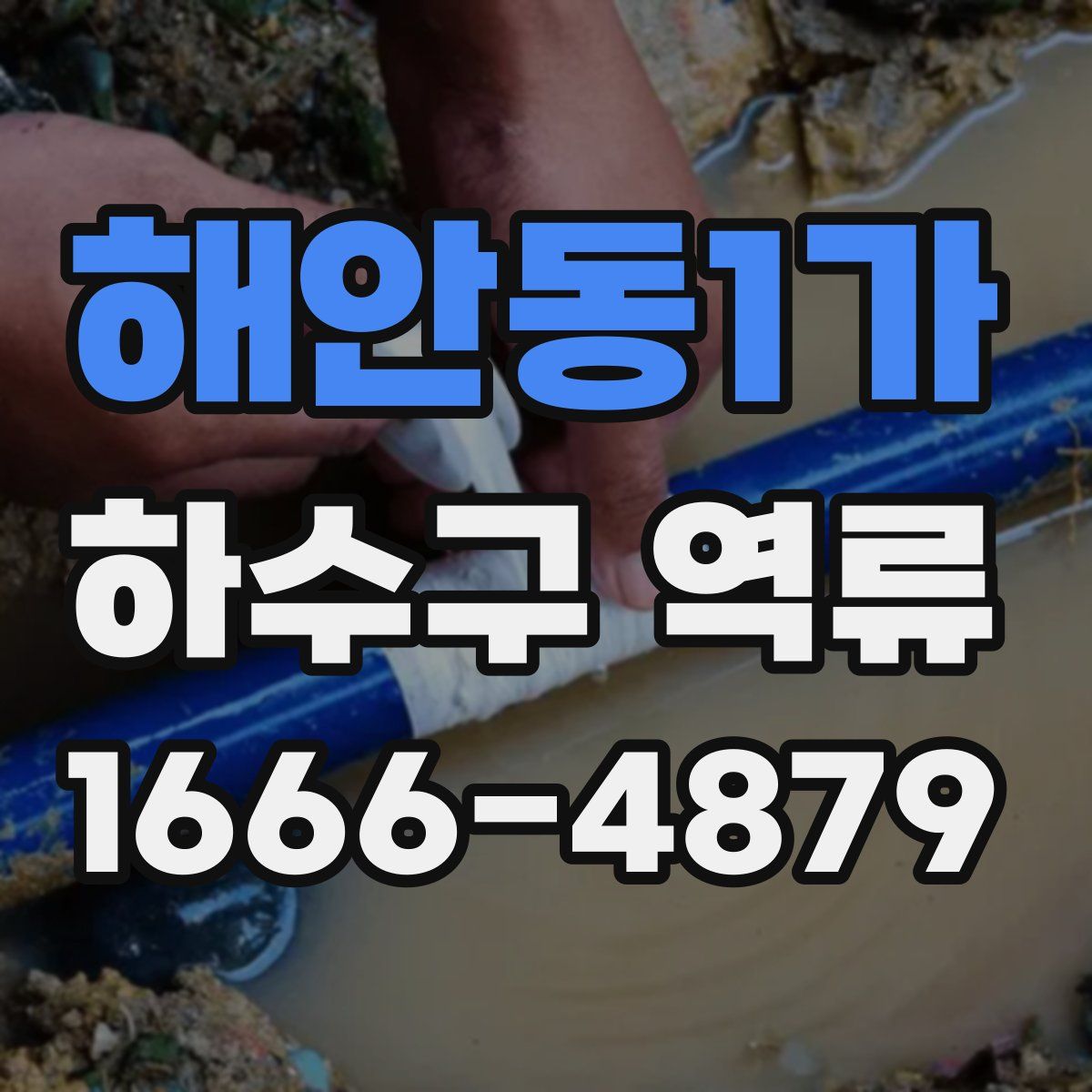 해안동1가 하수구 역류