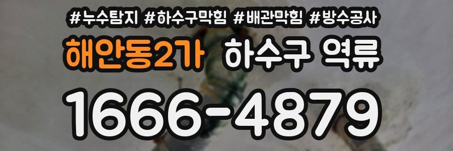 해안동2가 하수구 역류