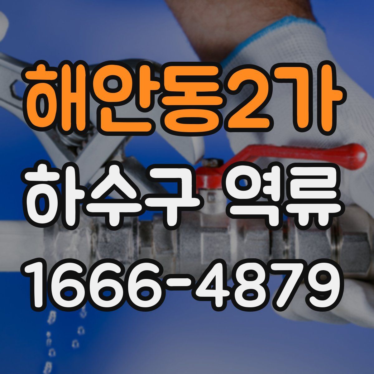 해안동2가 하수구 역류