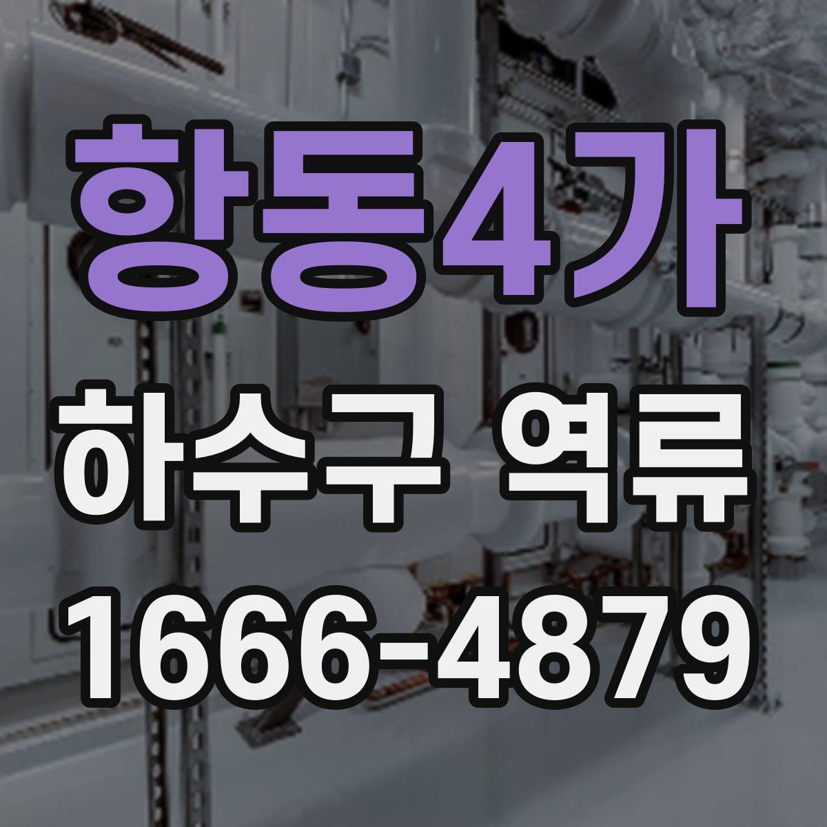 항동4가 하수구 역류