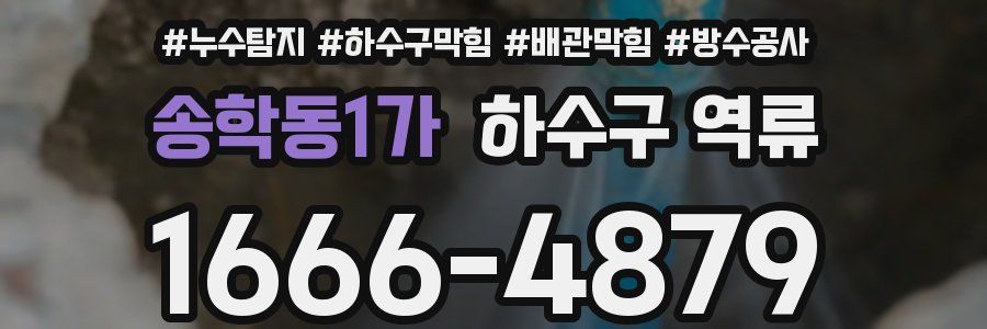 송학동1가 하수구 역류