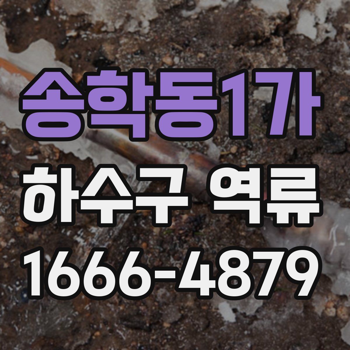 송학동1가 하수구 역류