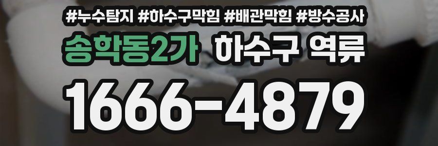 송학동2가 하수구 역류