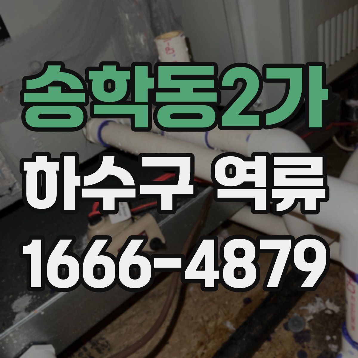송학동2가 하수구 역류