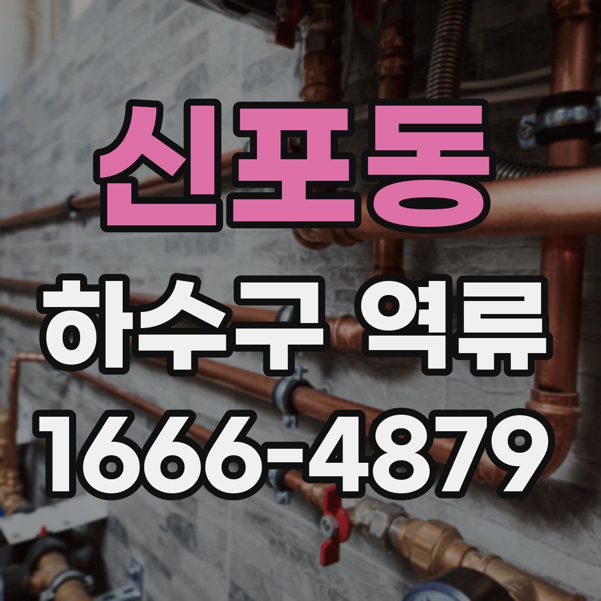 신포동 하수구 역류