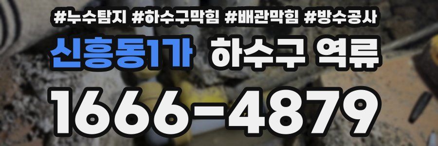 신흥동1가 하수구 역류