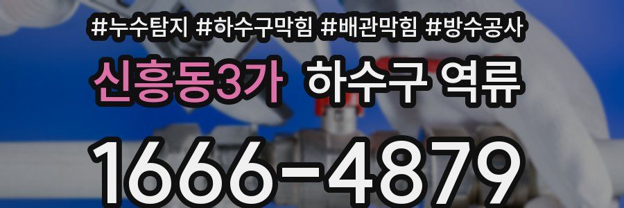 신흥동3가 하수구 역류