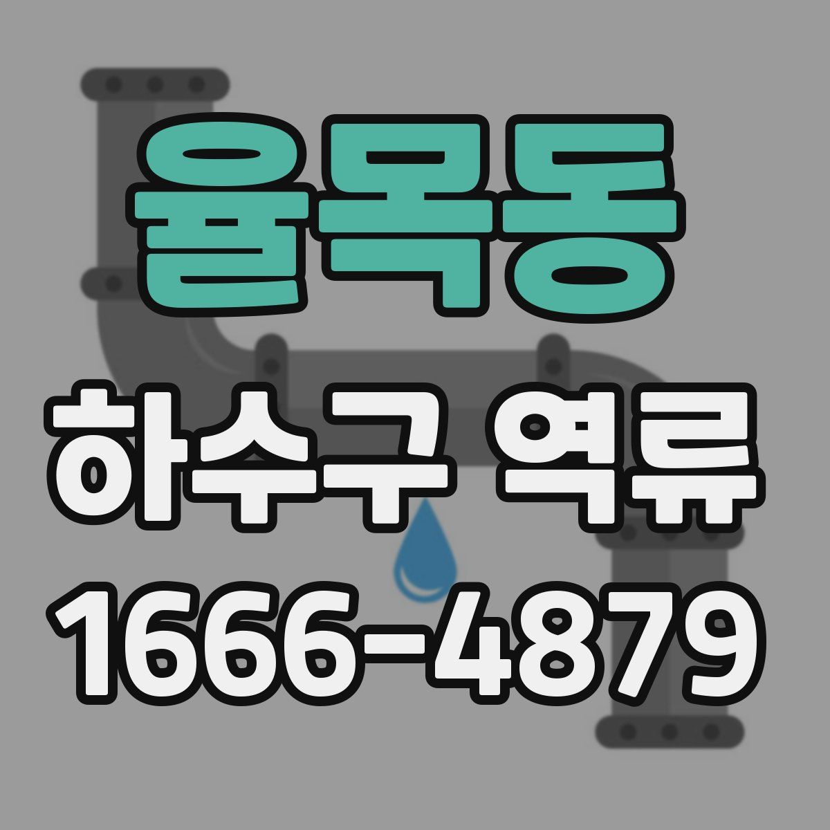 율목동 하수구 역류