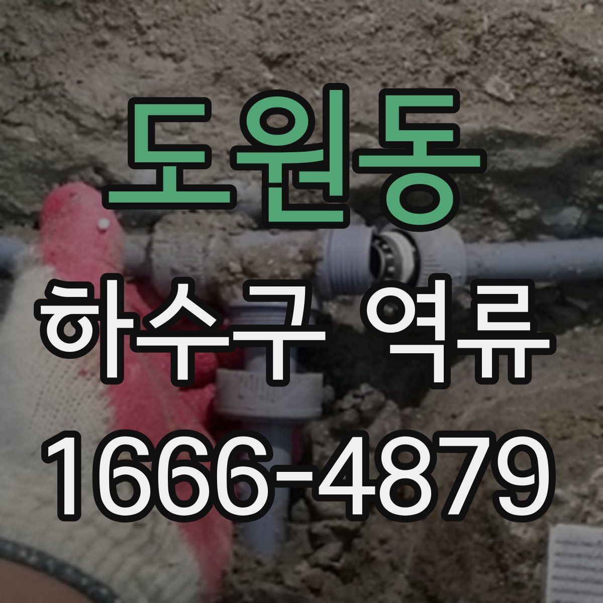 도원동 하수구 역류