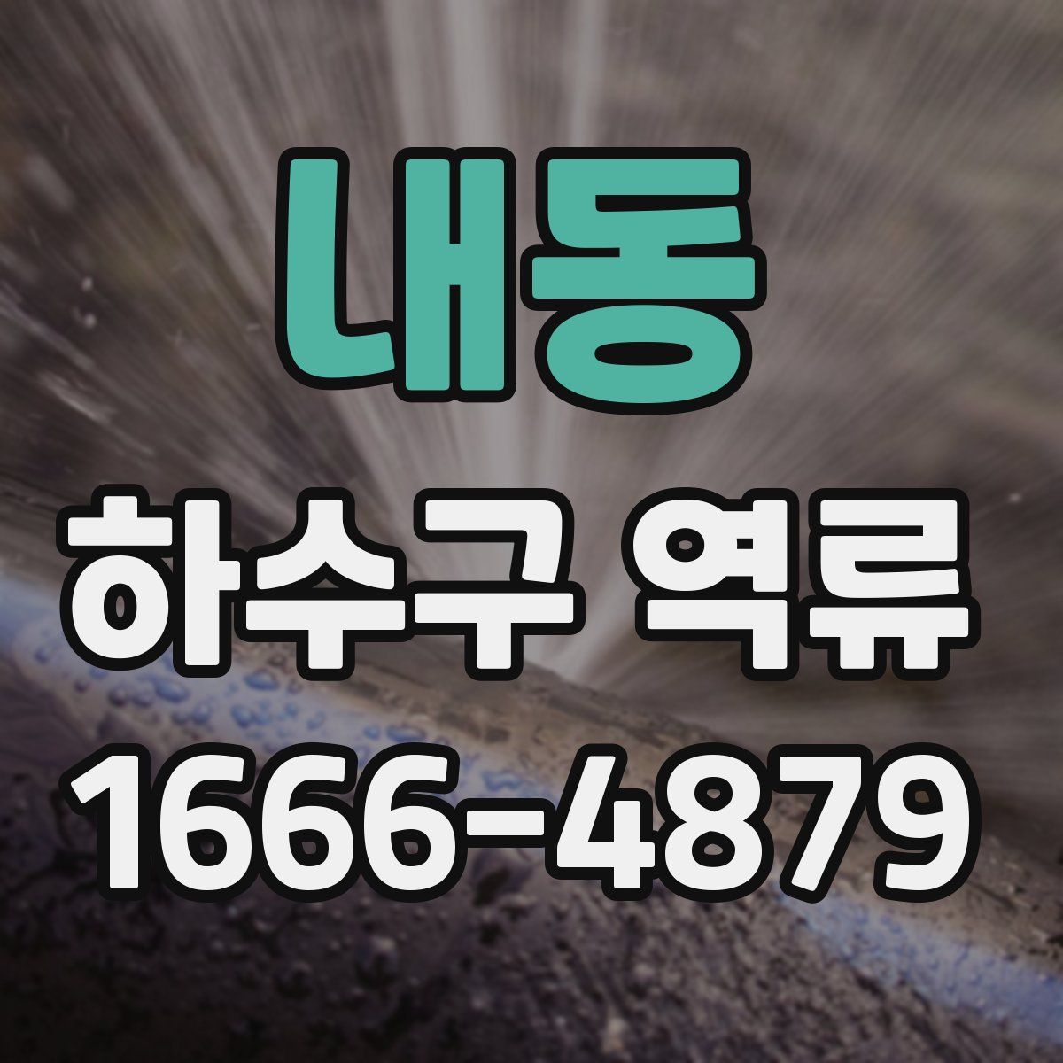 내동 하수구 역류