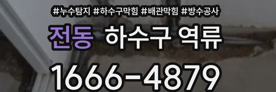 전동 하수구 역류