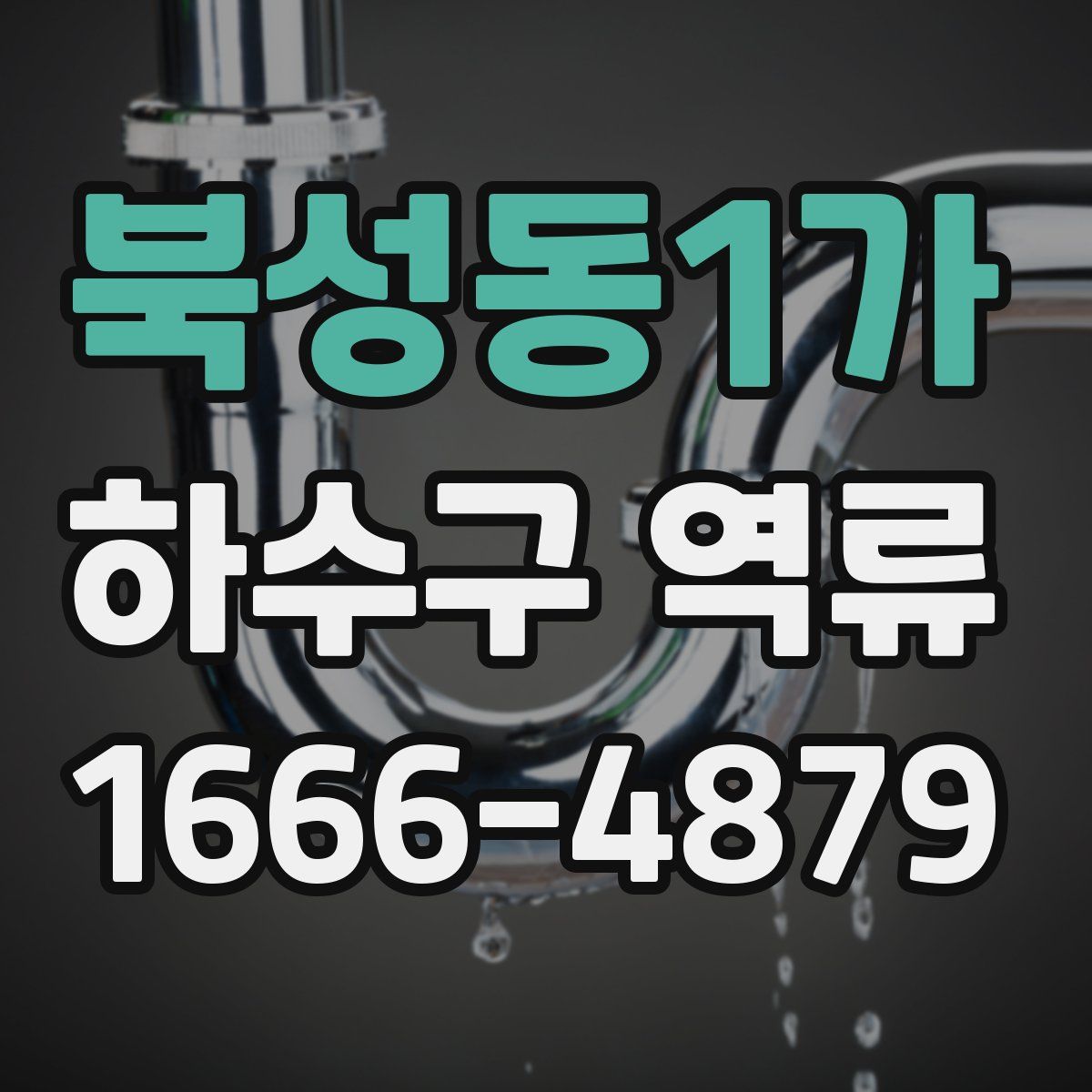 북성동1가 하수구 역류