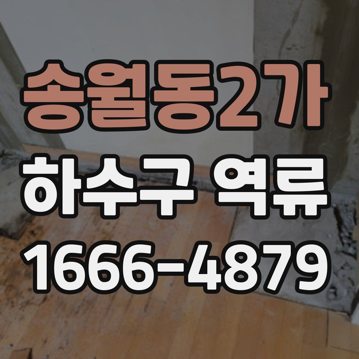 송월동2가 하수구 역류