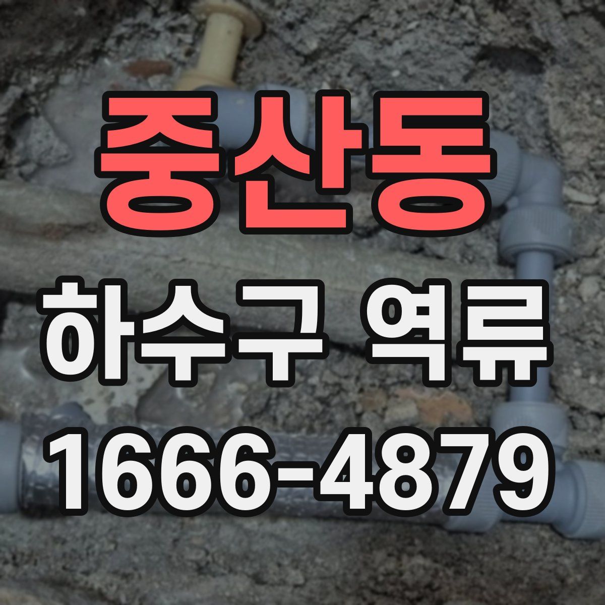중산동 하수구 역류