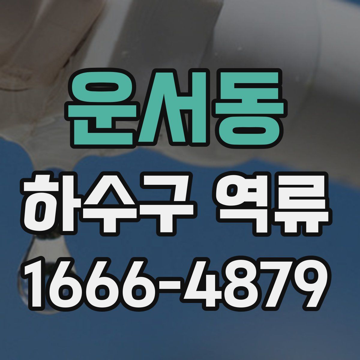 운서동 하수구 역류