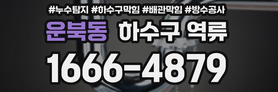 운북동 하수구 역류