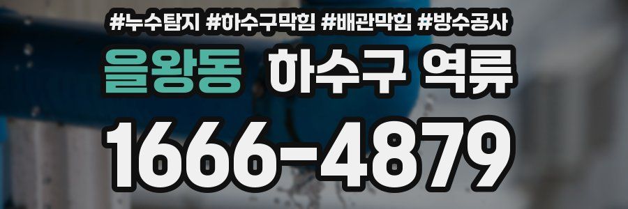 을왕동 하수구 역류