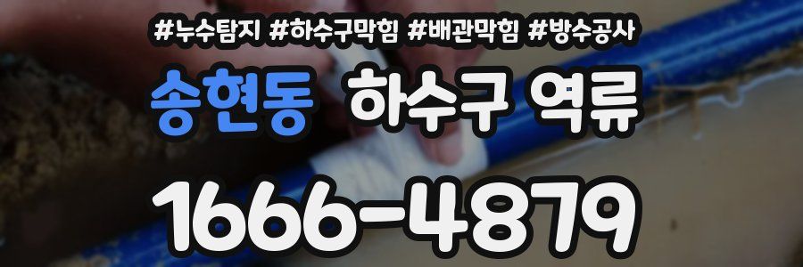 송현동 하수구 역류