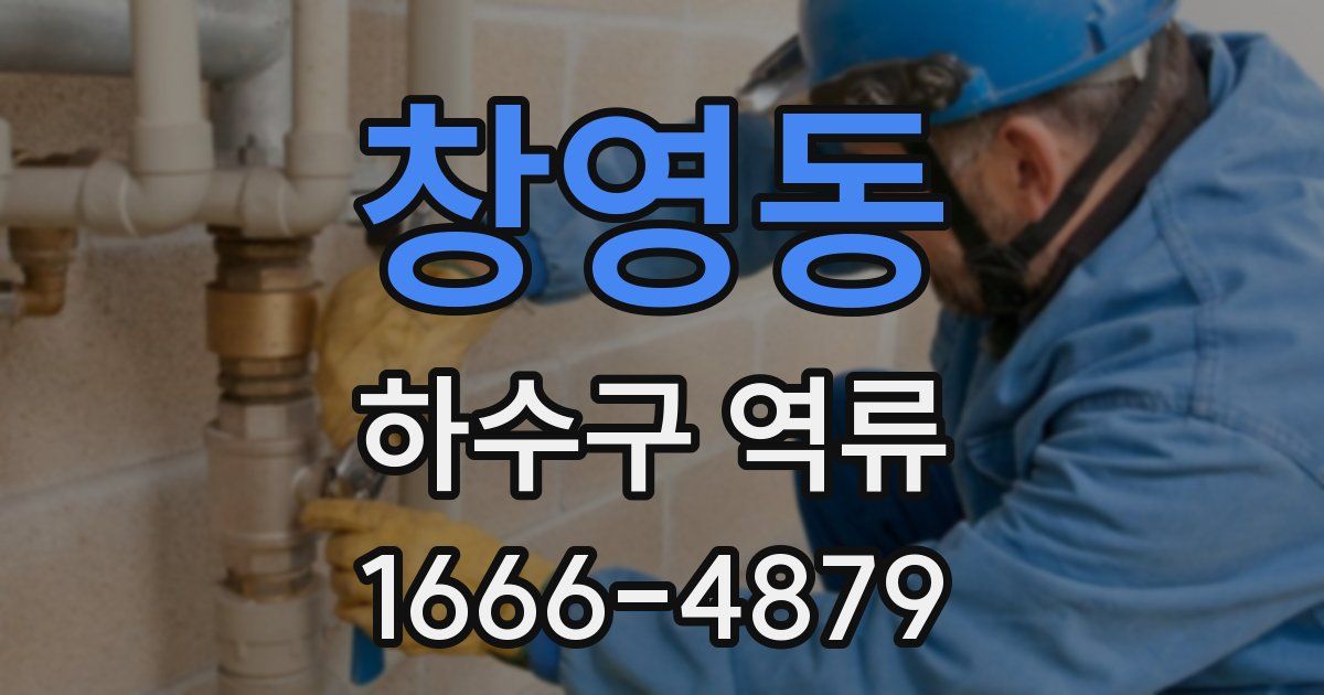 창영동 하수구 역류