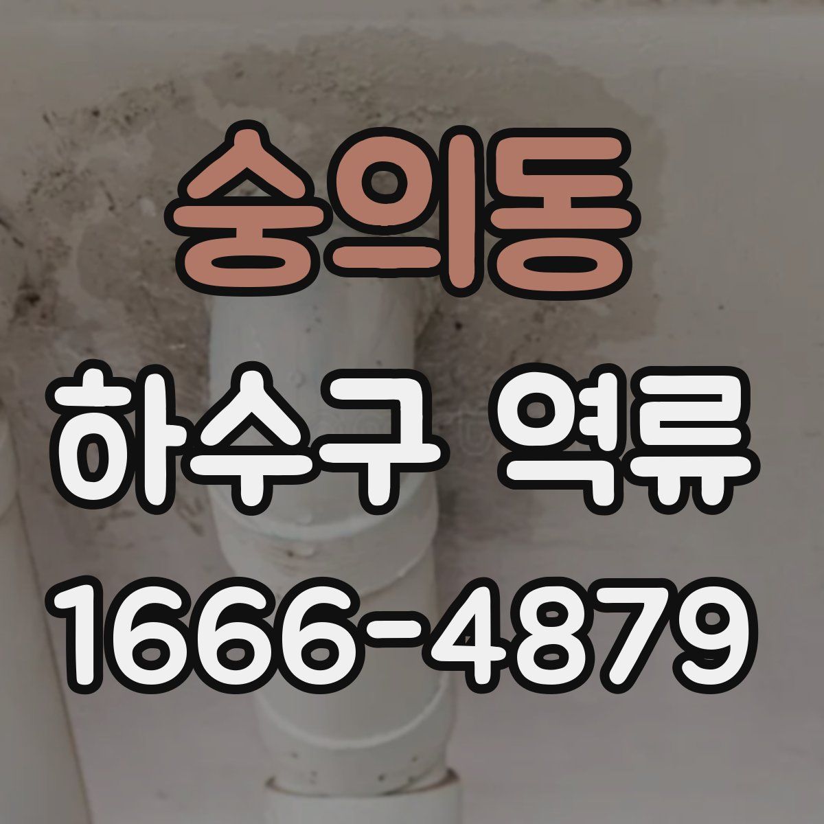 숭의동 하수구 역류