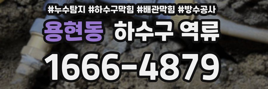 용현동 하수구 역류
