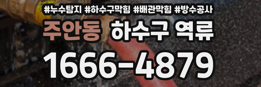 주안동 하수구 역류