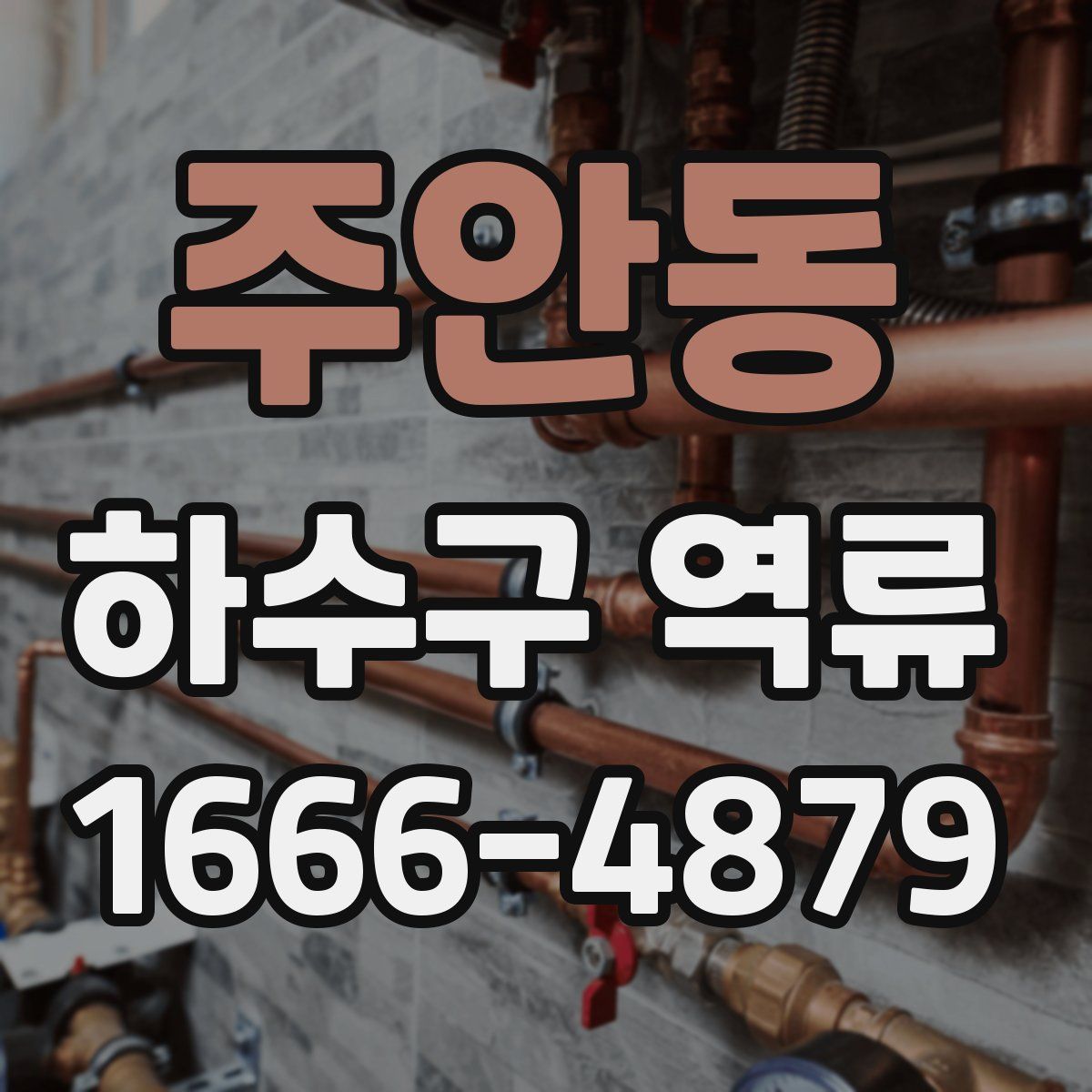 주안동 하수구 역류
