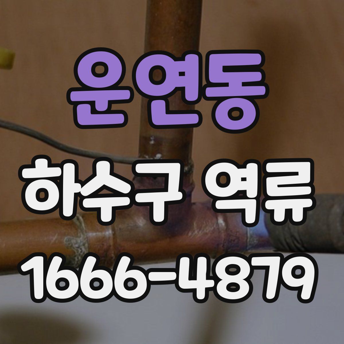운연동 하수구 역류