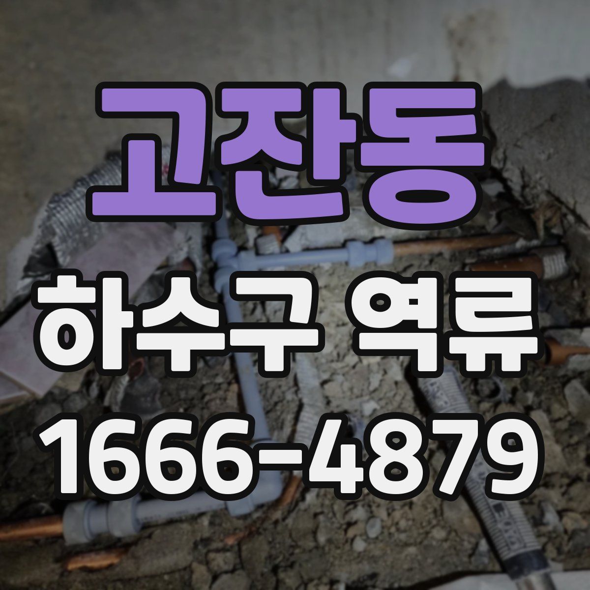 고잔동 하수구 역류
