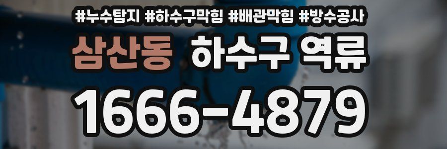 삼산동 하수구 역류