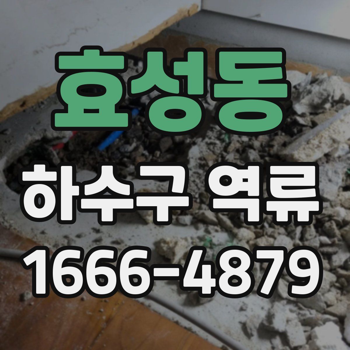 효성동 하수구 역류