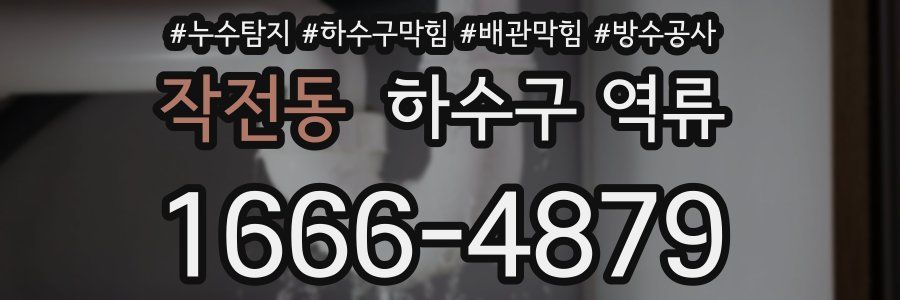작전동 하수구 역류