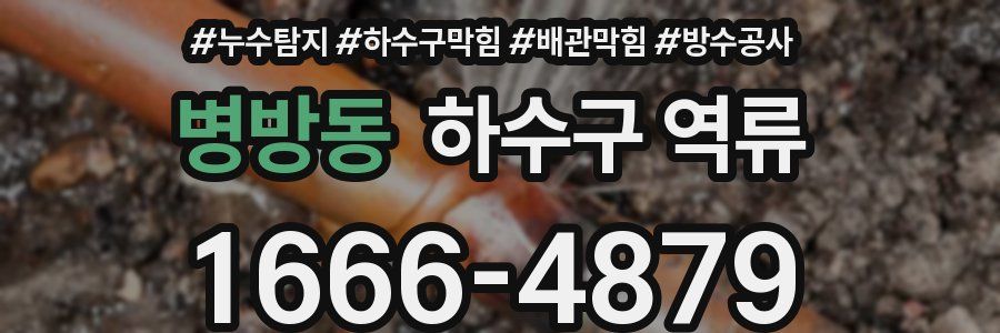 병방동 하수구 역류
