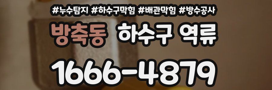 방축동 하수구 역류