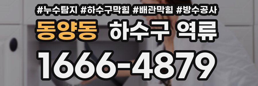 동양동 하수구 역류