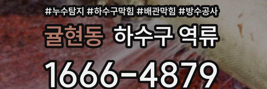 귤현동 하수구 역류